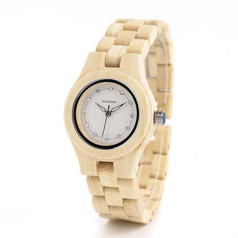 BOBO BIRD Bamboo Zebra Jam Tangan Bambu Analog Pria - W-O29/O10 [Putih]