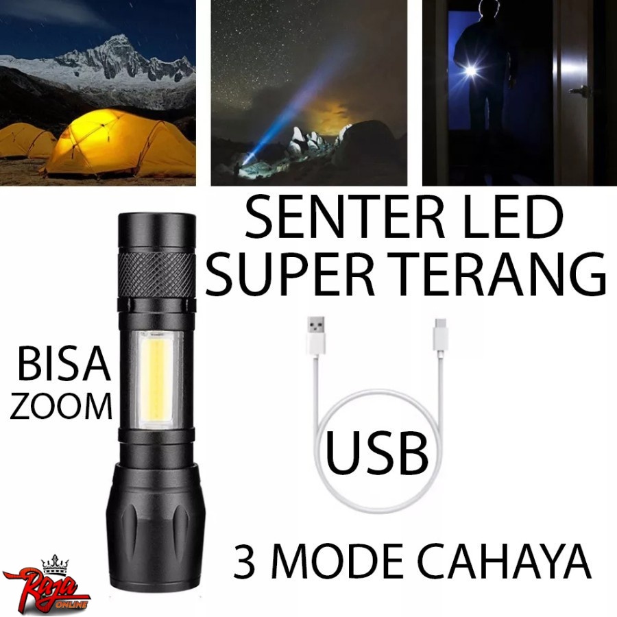 Lampu Senter Swat Mini USB Charger V2