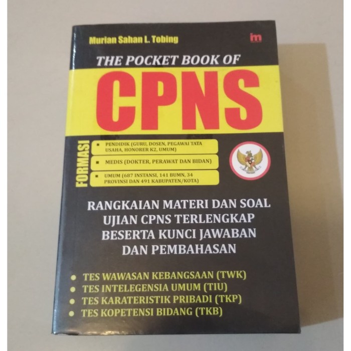 

PROMO Buku CPNS : The Pocket Book of CPNS - Murian Sahan L. Tobing KPL050