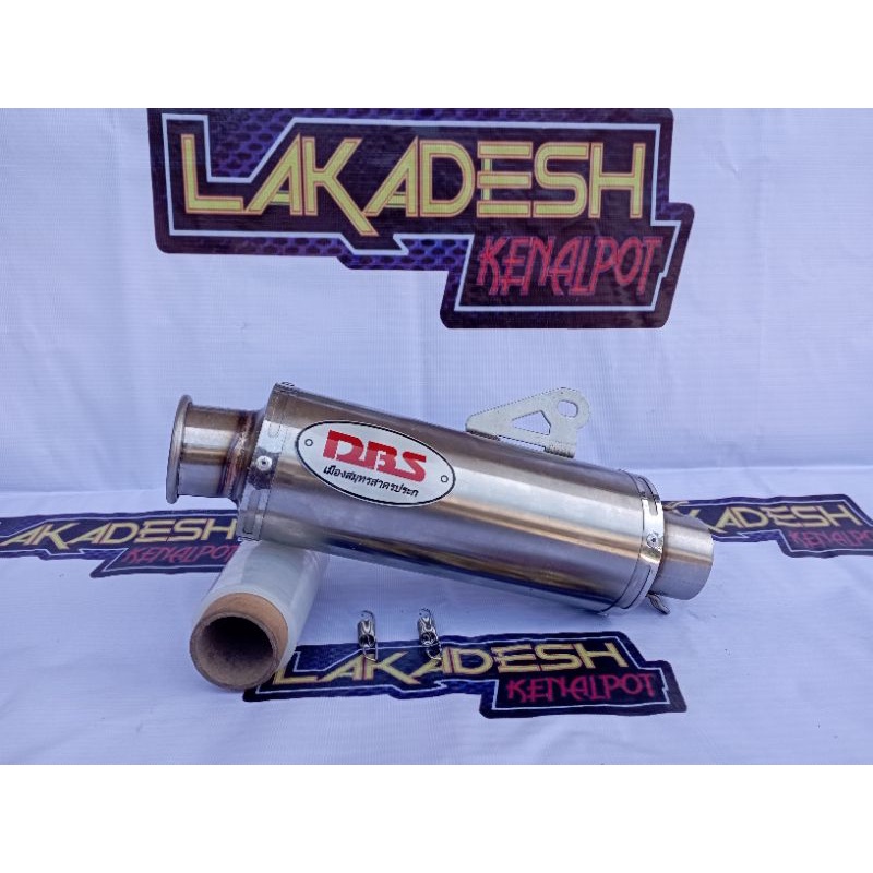 SILENCER KNALPOT DBS MERAH (INLET 38/50) ALL MATIC BEBEK SPORT