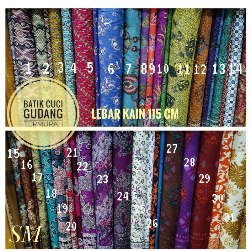 Kain Batik Cuci Gudang Termurah