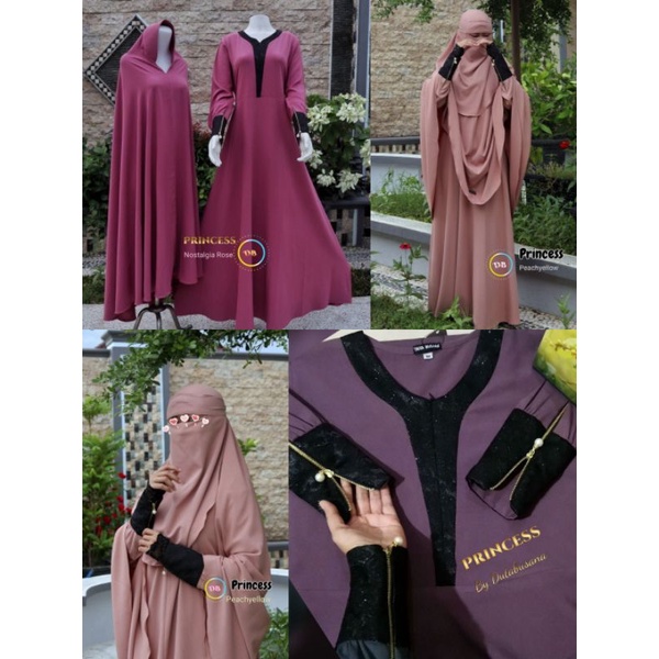 set Gamis Khimar Princess by Duta Busana