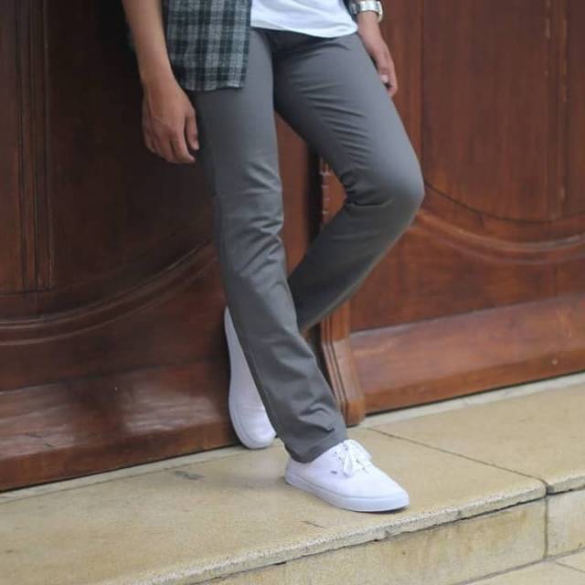  CELANA  CHINO  PRIA Slim fit Panjang Kerja kantor Santai 