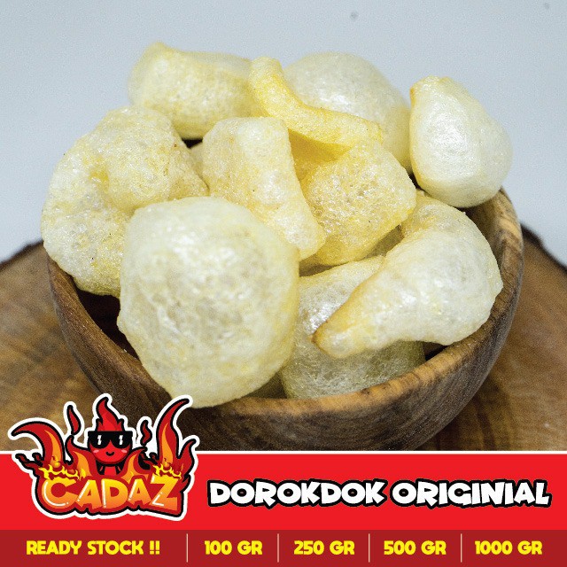 DOROKDOK ORI / PEDAS 250 GRAM / KRUPUK KERUPUK KULIT SAPI PEDES RAMBAK CEMILAN KILOAN MURAH