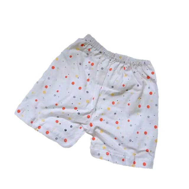 6 pcs Celana pendek bayi polkadot size S dan M