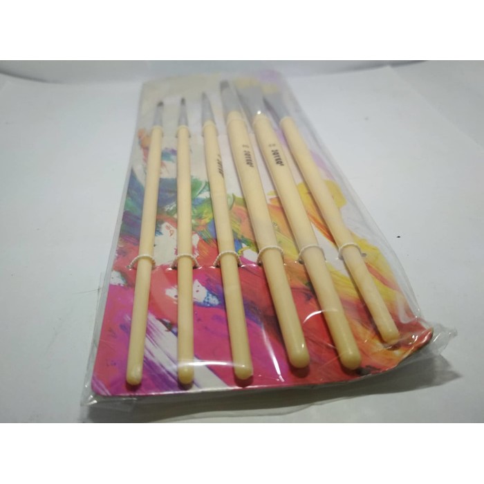 Kuas Lukis Cat Air Brush Paint set 6 pcs