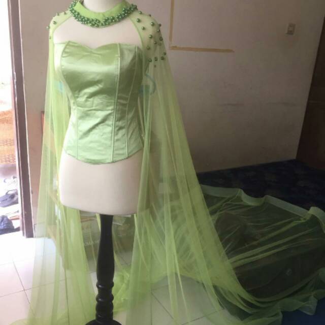 Jubah pengantin/Jubah Kebaya/Jubah Gaun Pengantin/Cape Gaun Pengantin/Cape Kebaya Pengantin