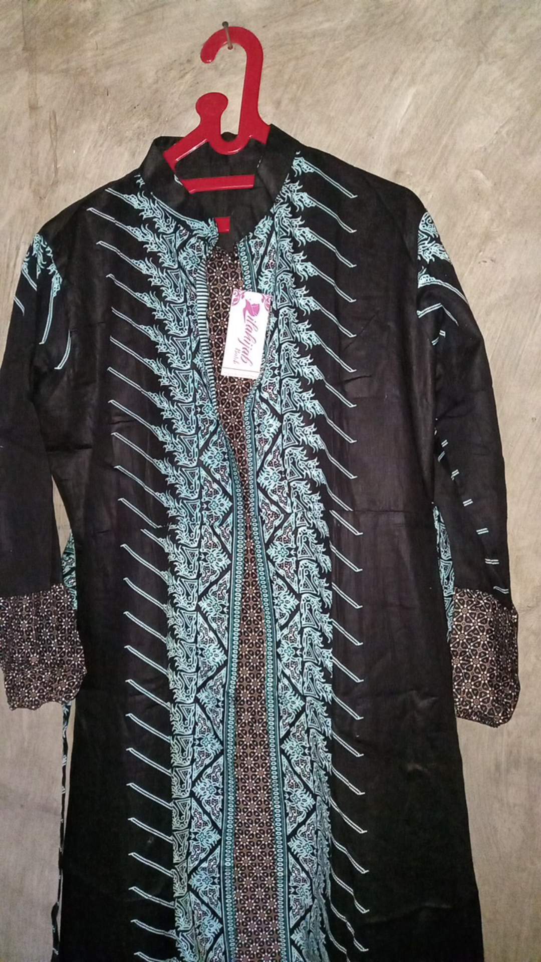 Gamis Batik Modern Murah Katun Halus Kombinasi Truntum, Ori Batik Aksara Pekalongan Big Size Jumbo