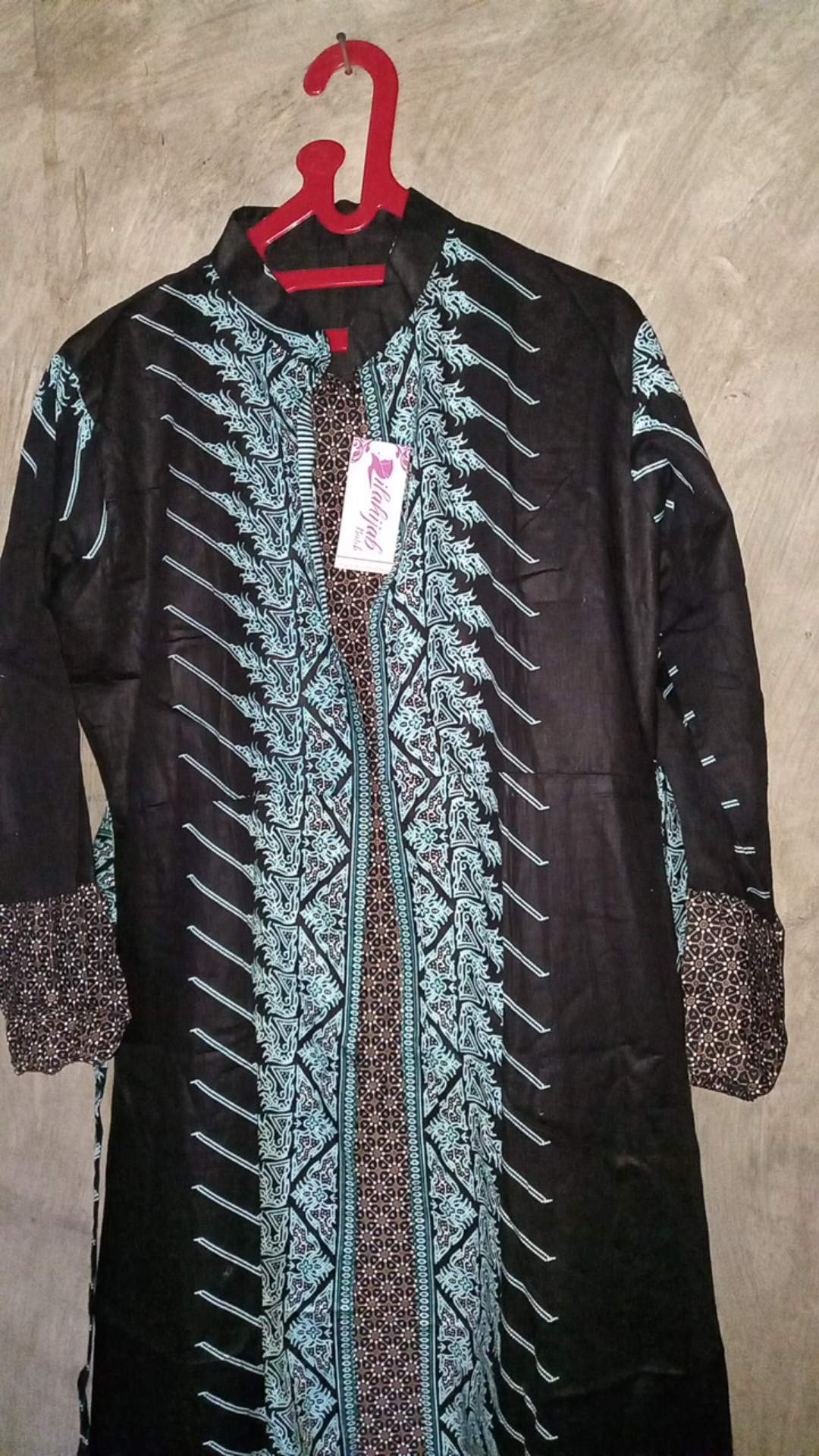 Gamis Batik Modern Murah Katun Halus Kombinasi Truntum, Ori Batik Aksara Pekalongan Big Size Jumbo