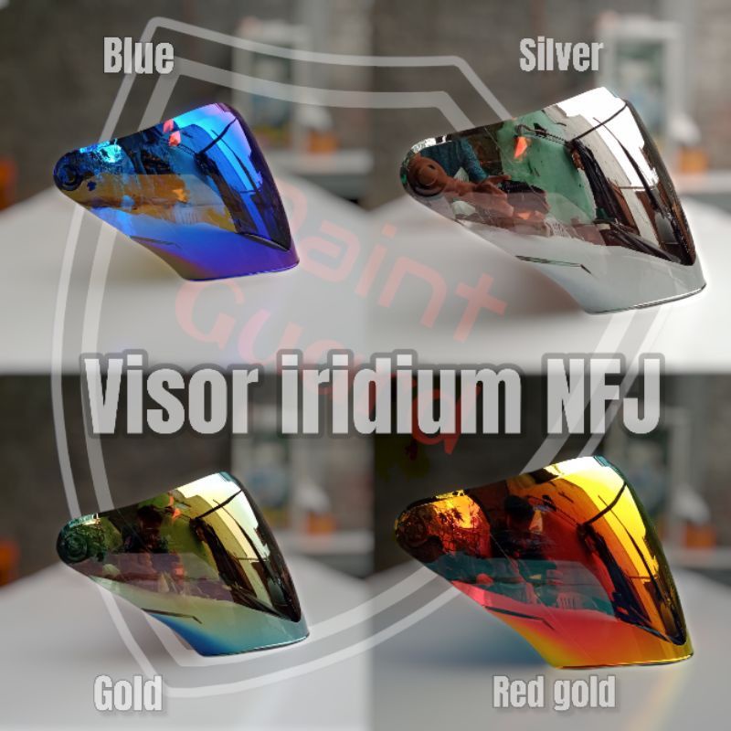 visor kaca helm kyt nfj - kaca nfj iridium norisk - kyt nfj accesories helmet