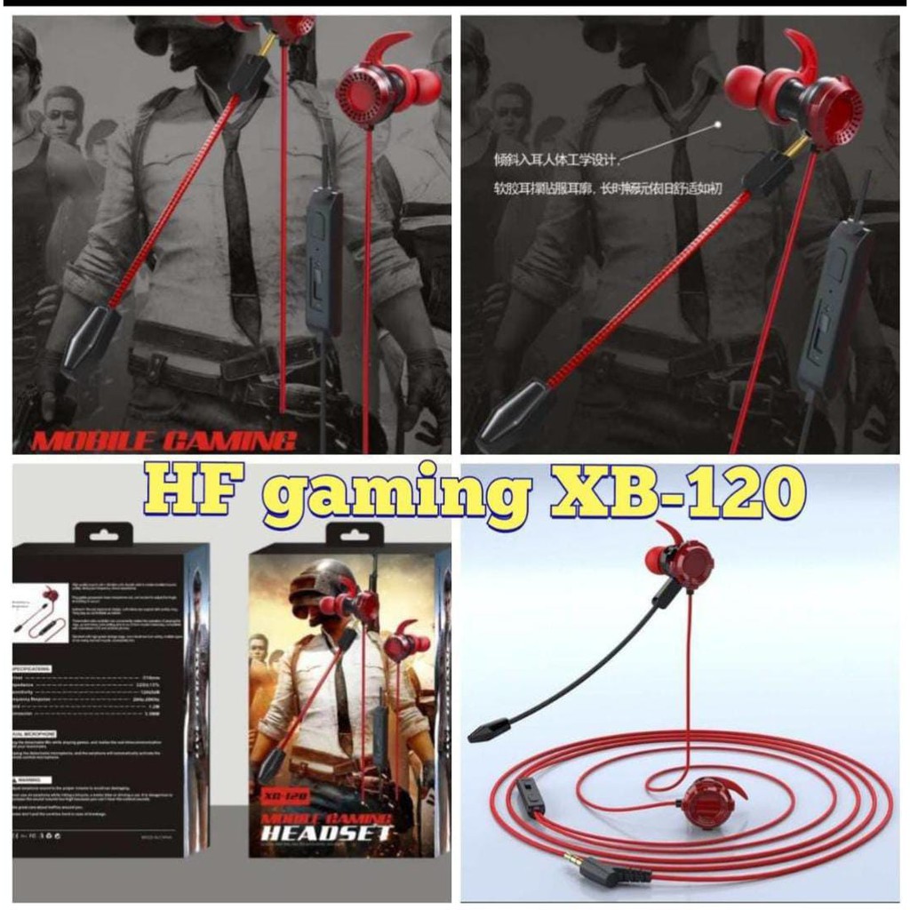 HEADSET EARPHONE MOBILE GAMING XG-120 ORIGINAL MURAH TERBAIK