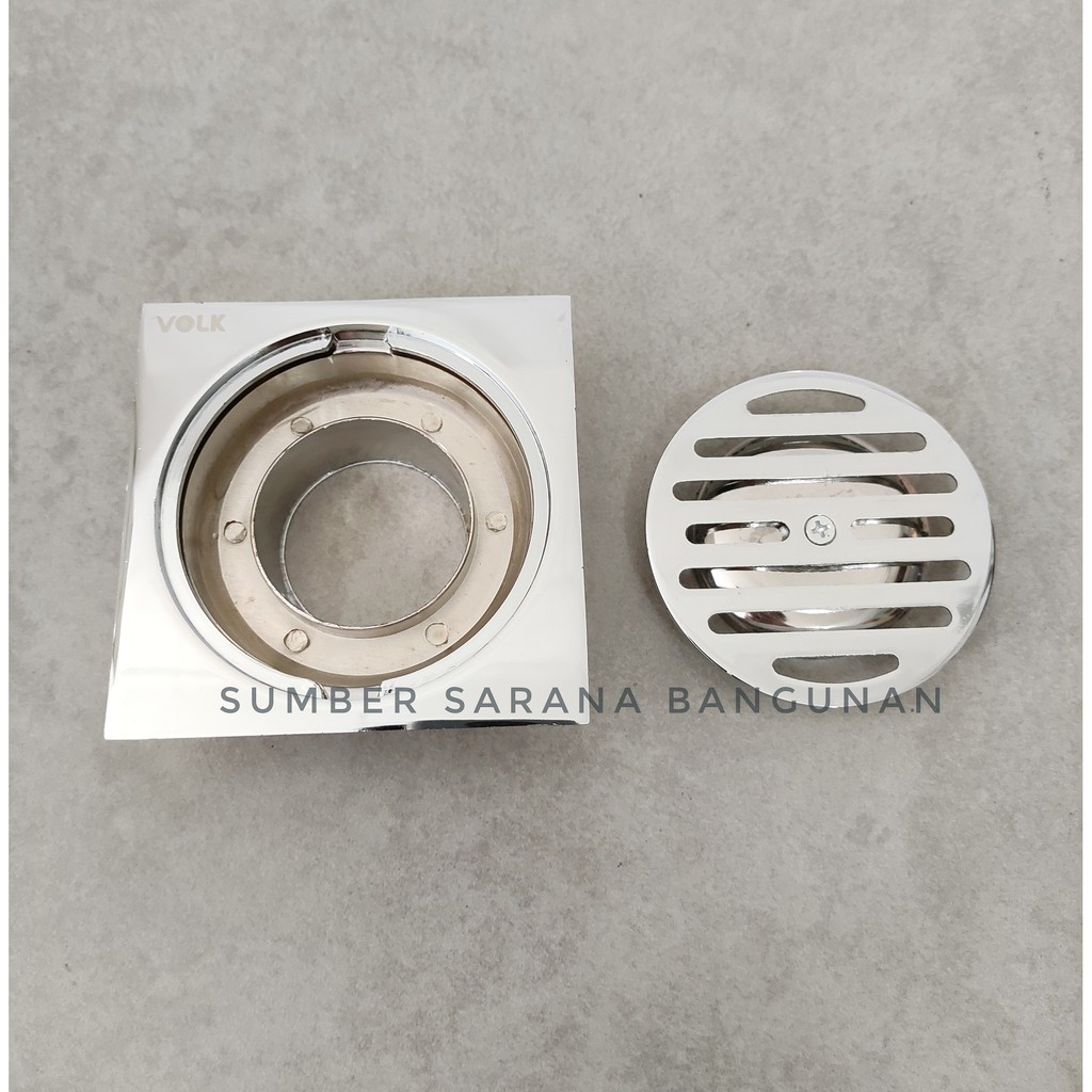 Floor Drain Volk Zinc Chrome / Saringan Got Murah