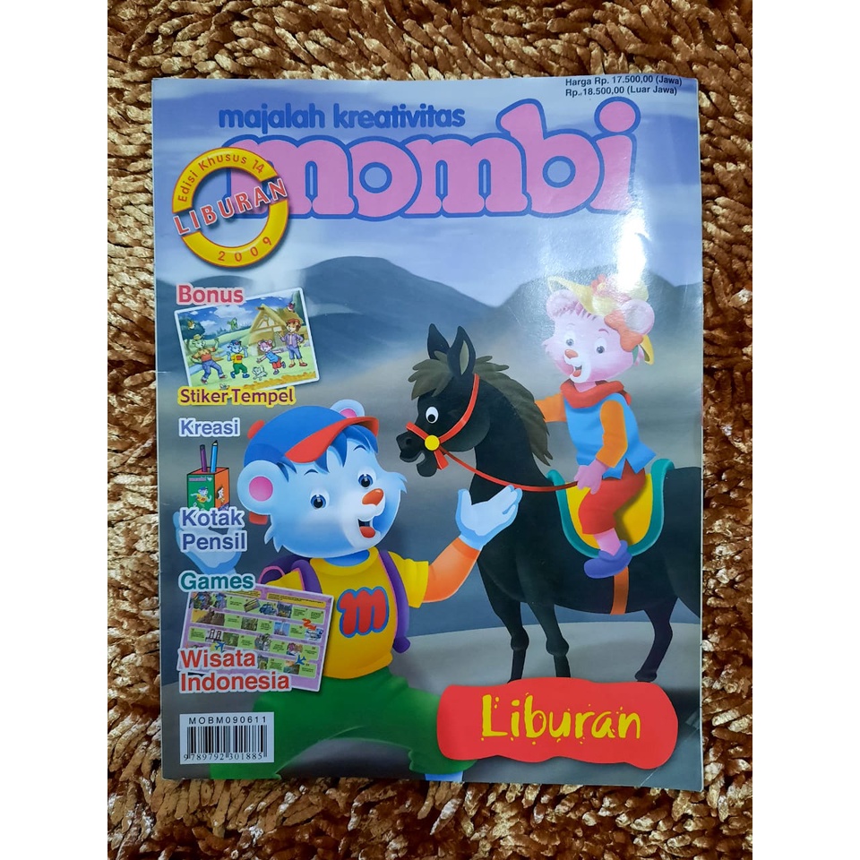 Majalah Kreativitas Cerita Anak MOMBI Edisi Khusus Liburan Tahun 2009