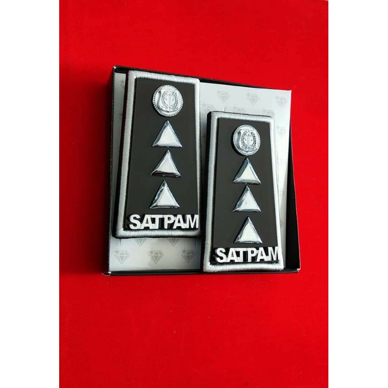 TERLARIS -  PANGKAT SATPAM UTAMA MIKA BORDIR EXCLUSIVE -Rumah Atribut