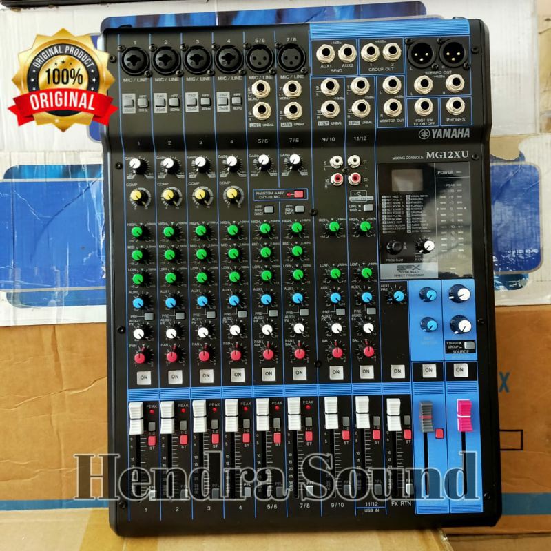 Mixer Audio Yamaha Mg 12 Xu Original 12 Channel Shopee Indonesia