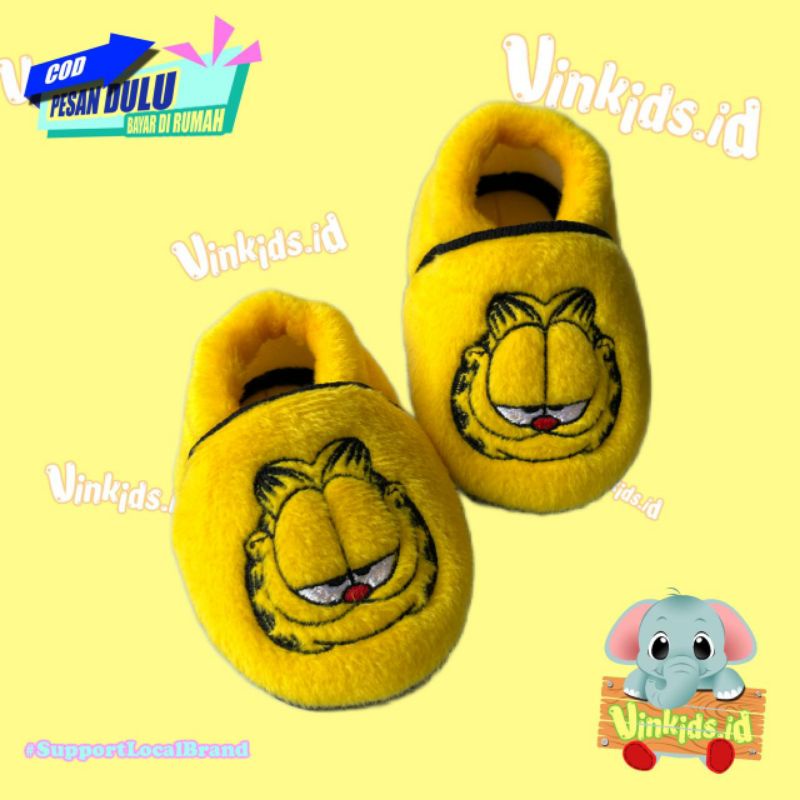 Sepatu Bayi Laki Laki Perempuan 0 12 Bulan Karakter Kartun Lucu Garfield / Prewalker