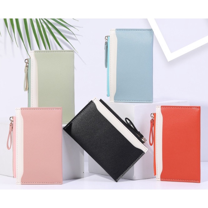 Dompet Kartu Koin Organizer Card Wallet Dengan Resleting - CH100