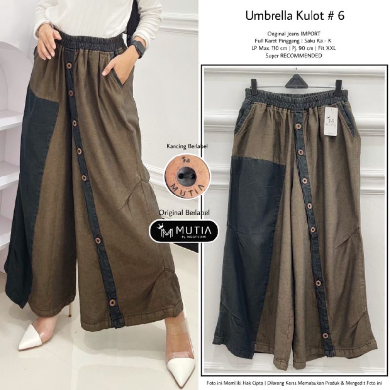 TERMURAH TERBARU BEST SELLER Umbrella kulot#6 by MUTIA ORIGINAL