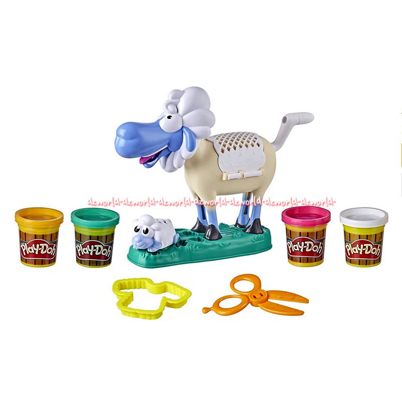 Play-Doh Animal Crew Sherrie Shearin Sheep Toy Mainan Lilin Playdoh Domba dengan Suara