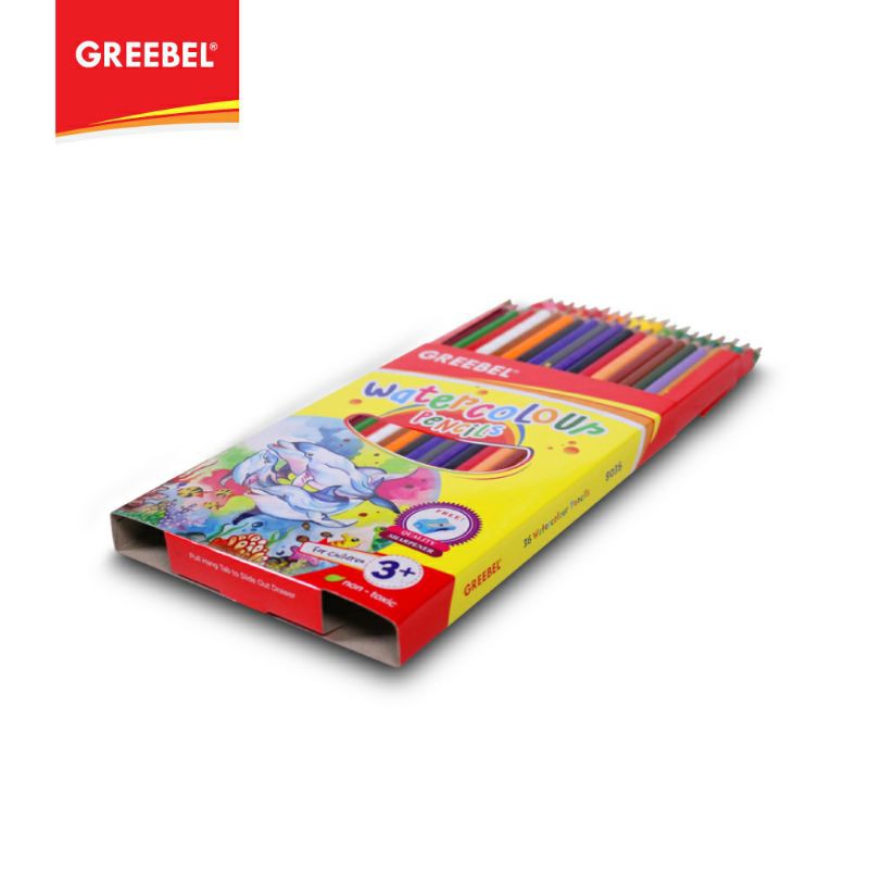 PENSIL WARNA WARNA CERAH BAHAN KUAT GREEBEL / GREEBEL 8036 Hexagonal