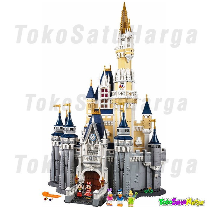 Brick Lepin 16008 Creator Disney Castle Istana Mickey Mouse Kastil Khusus Gojek