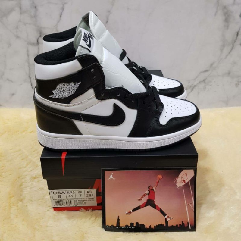 Sepatu Nike Air Jordan 1 Panda Black White