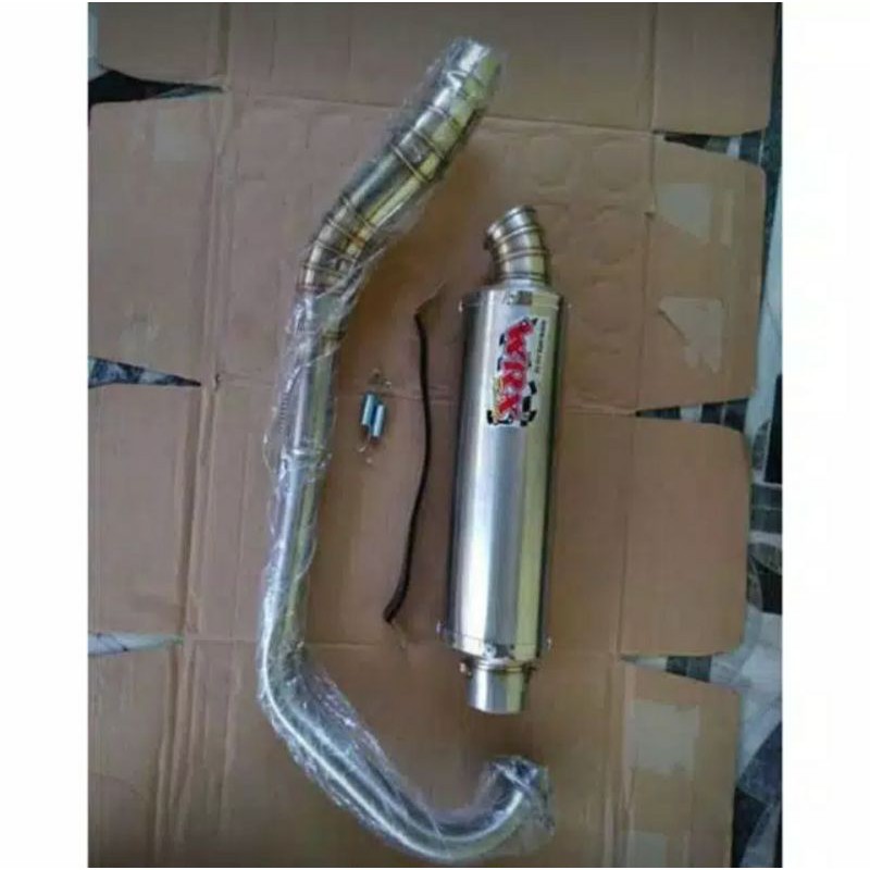 KNALPOT WRX RACING SCORPIO,MEGAPRO,TIGER,SONIC, VIXION,VERZA . KNALPOT RACING FULLSET