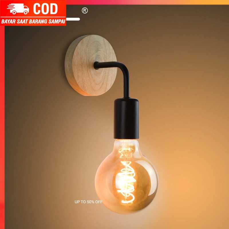 (100% BARANG ORI) Soket Lampu Hias Dinding Minimalis Nordic Style Socket E27 - YNL01