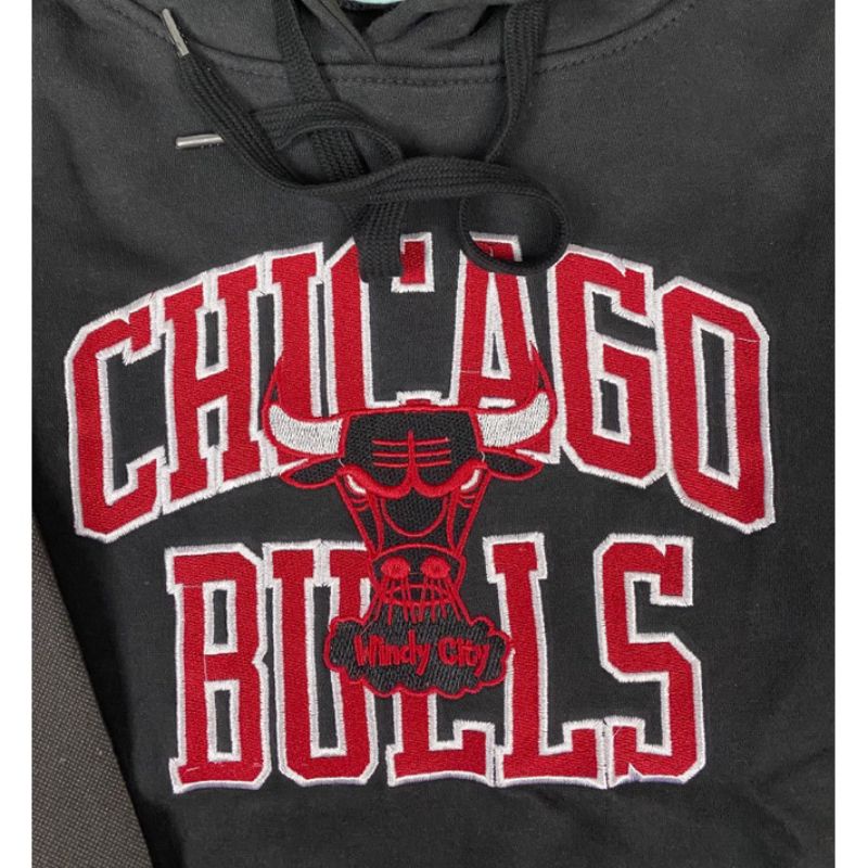 HOODIE CHICAGO BULLS BORDIR HIGH QUALITY CASUAL HYPE FASHION PRIA