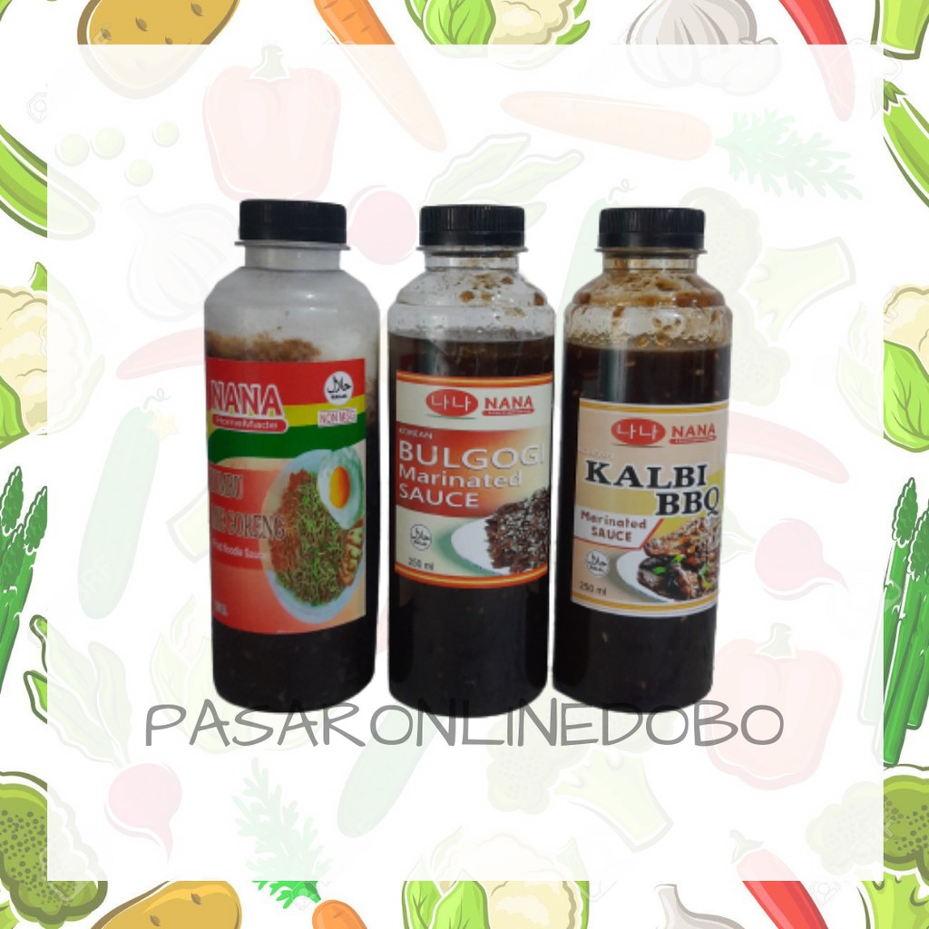 

Nana Bumbu Mie Goreng, Korean Bulgogi Marinated Sauce, Kalbi BBQ