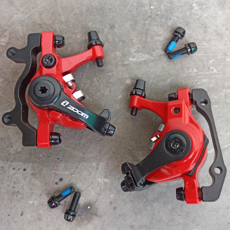 CALIPER KALIPER REM MEKANIK ZOOM DB680 DB 680 DUAL DOUBLE PISTON GANDA SEPASANG DEPAN DAN BELAKANG