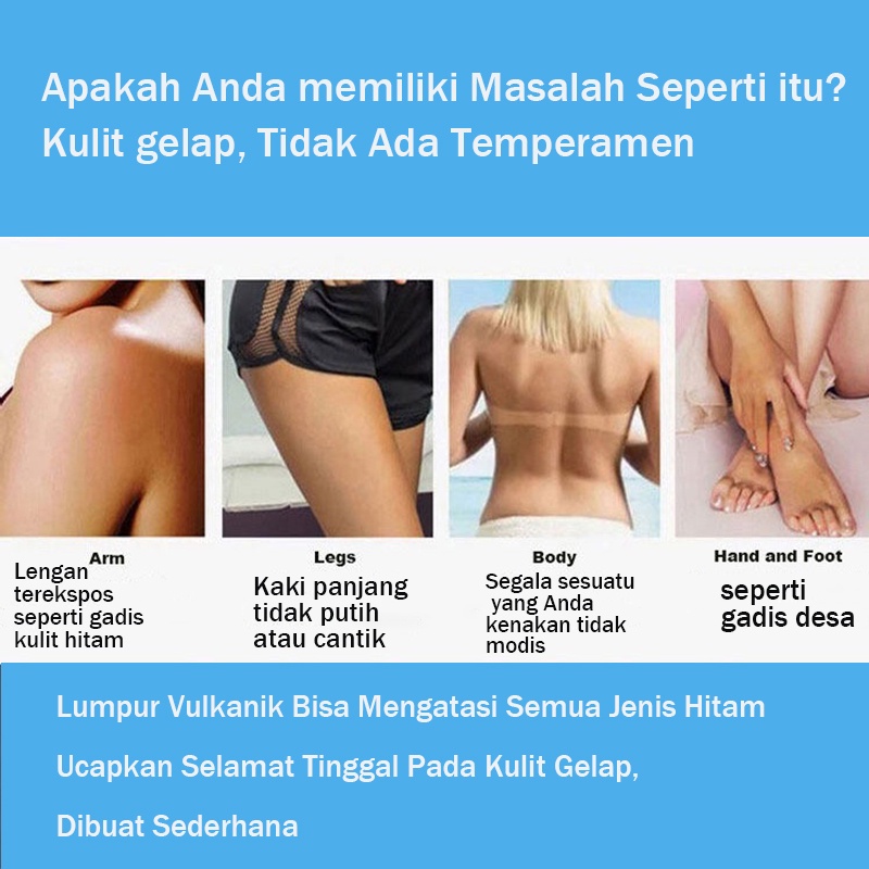 Krim pemutih Lotion pemutih badan Cream pemutih wajah Sabun pemutih badan Sabun Pemutih Badan Pemutih Wajah 150g Krim Pemutih Lumpur Laut Dalam Pemutih seluruh tubuh bpom