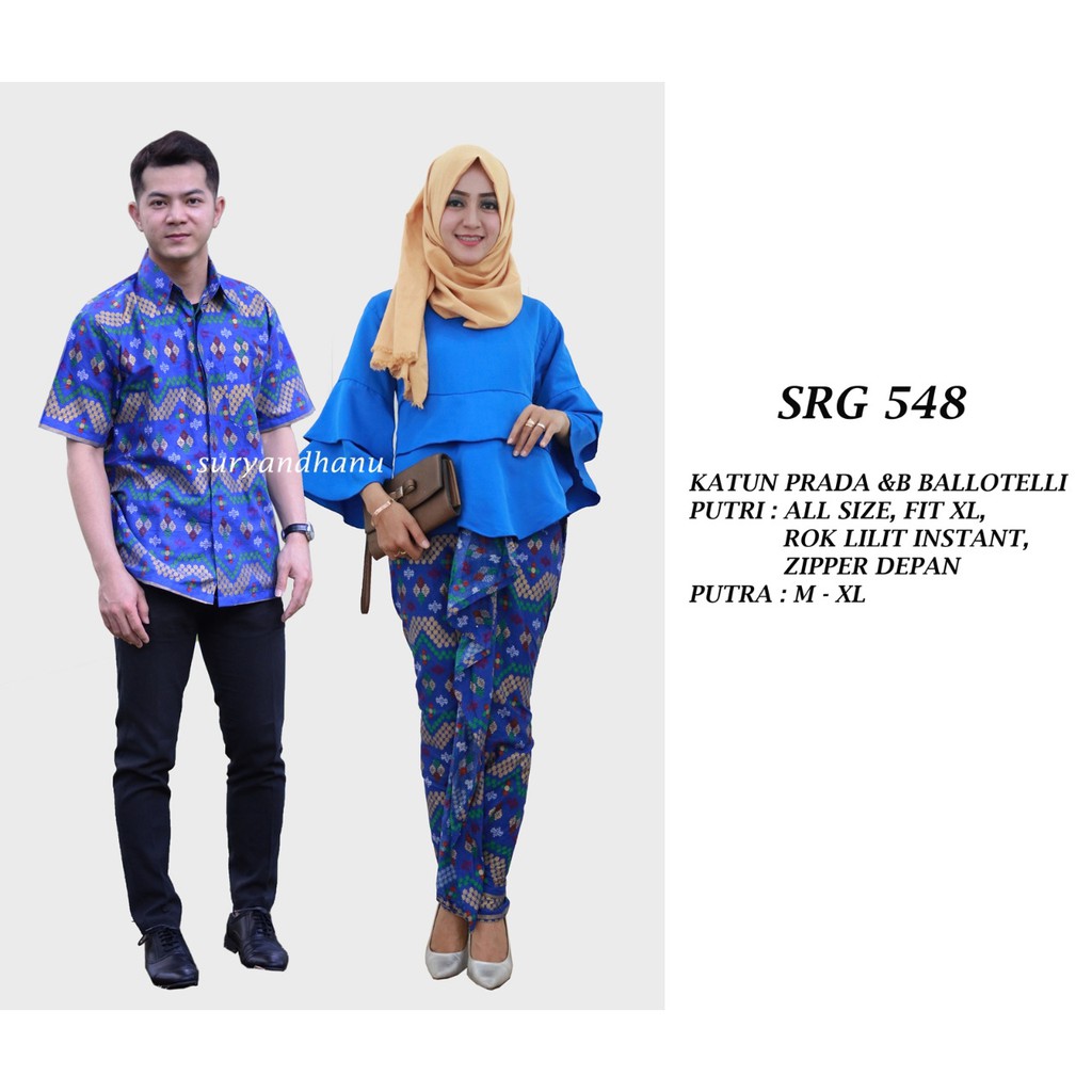 Batik Couple Sarimbit Srg 548 Murah