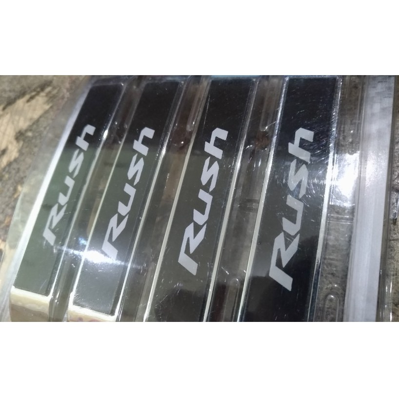 Door Guard Pelindung Pintu Mobil Logo Rush