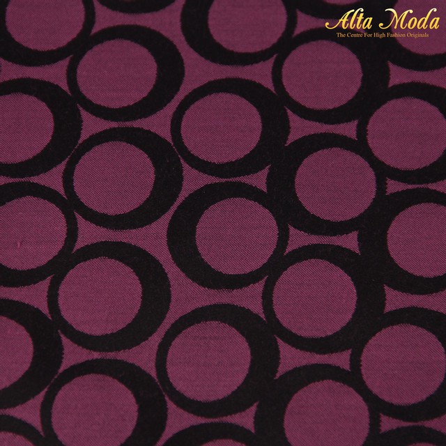 

Alta Moda Jacquard Magenta Motif Bulat (1M)