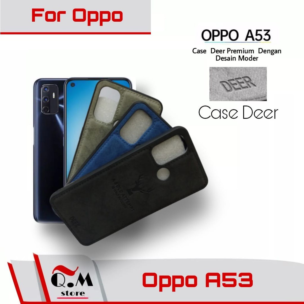 PROMO Case Deer Oppo A96 / A76 / A36 / A54 /A53 Soft Case Premium High Quality TPU JENS Hard Case Deer HP Oppo A53 /Oppo A54