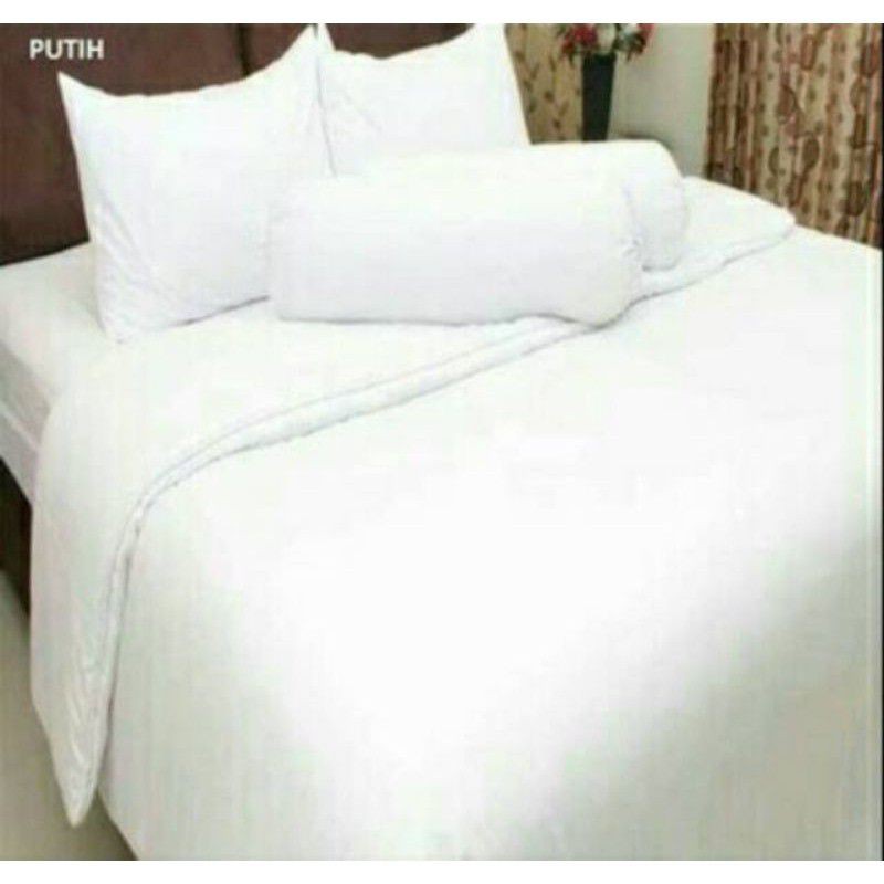 BEDCOVER POLOS ROSEWELL/BEDCOVER SAJA SINGLE PUTIH