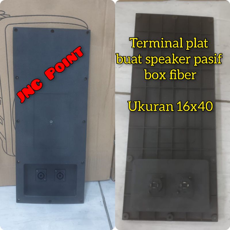Plat Belakang Box Fiber 16x40 / Terminal tutup Belakang Speaker Model Ramsa Mackie 16x40 / Terminal 