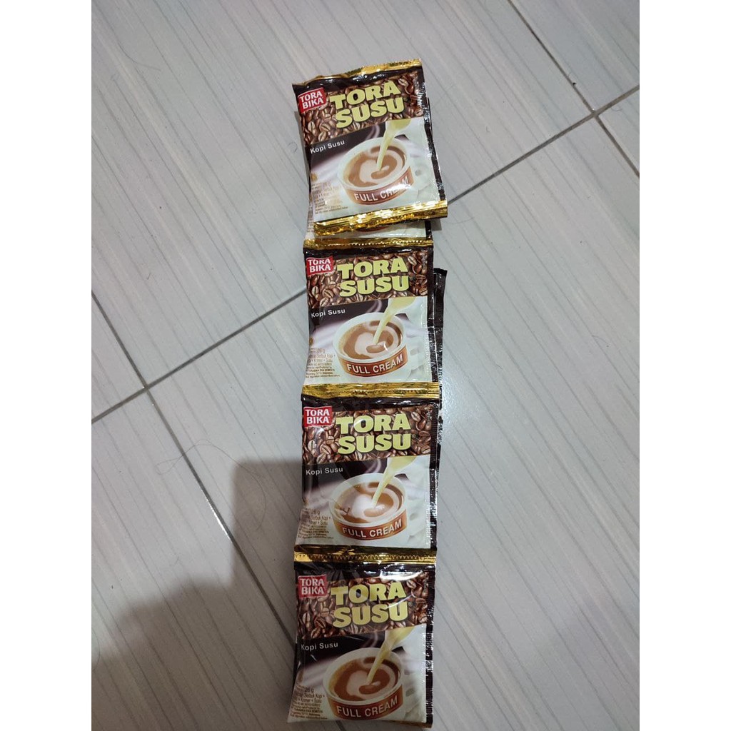 

TORA SUSU Kopi Susu Full Cream kemasan renteng isi 10 sachet