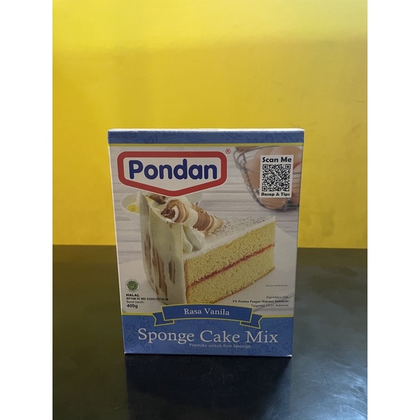 

pondan sponge cake vanilla 400gr