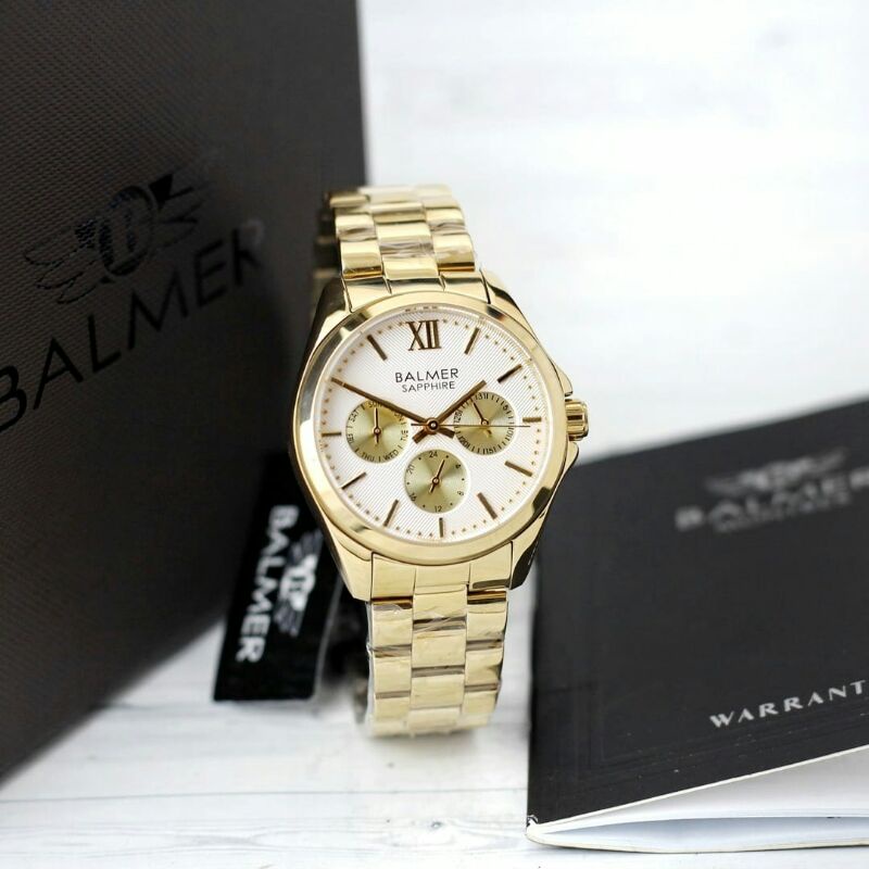 Jam tangan Balmer 7968 Tali rantai Original Wanita