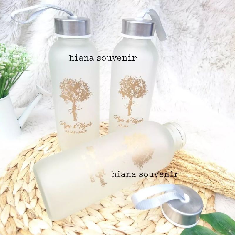 TUMBLER DOVE CETAK SABLON KEMAS BOX COKLAT SOUVENIR 420ML RUSTIC PACKING TALI RAMI