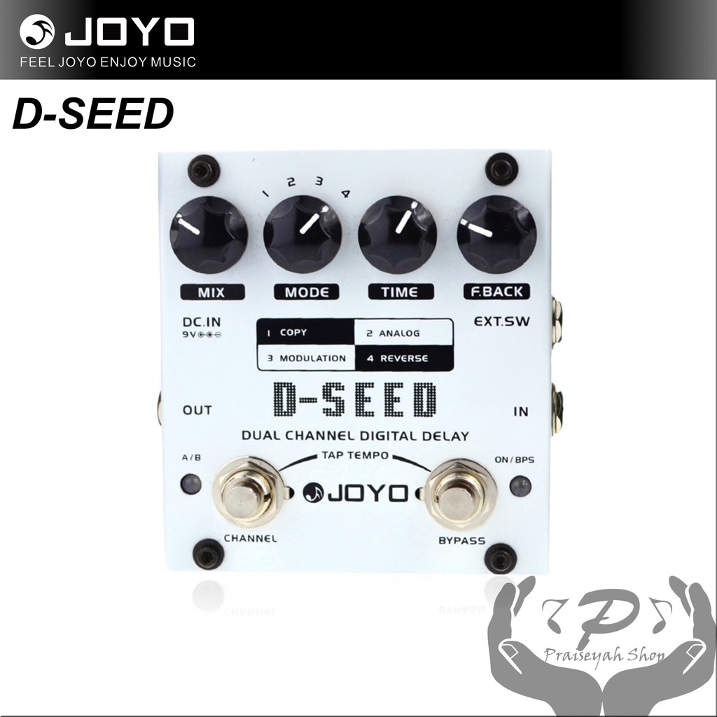 Joyo DSEED Dual Channel Digital Delay Efek Gitar D SEED Tap Tempo