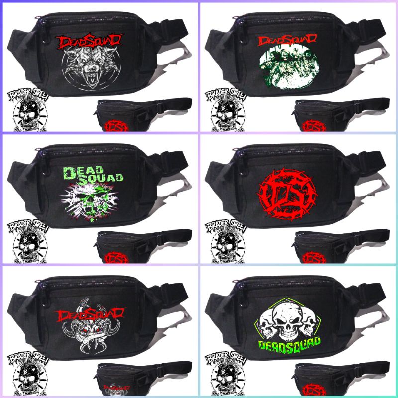 cod TAS PINGGANG DEADSQUAD,WAISBAG BLACK METAL,TAS WAISBAG,WAISBAG METAL