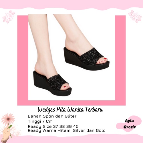 Wedges Kokop Simple SS 09 / Wedges Wanita Kokop Cantik IG29