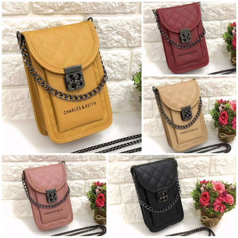 riz_fashion tas CK jude selempang wanita tas slingbag Hp andin