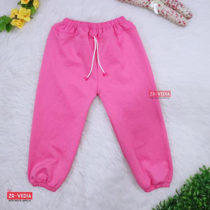 (Anak Perempuan) Jogger Polos Molly Uk 1-10 Tahun / Joger Pants Celana - 8-10 tahun