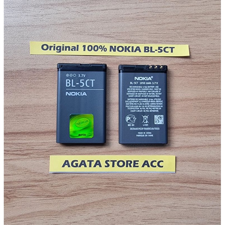 Baterai Nokia BL-5CT BL5CT Original Asli Nokia 6303 6303i 6730 classic 3720C C5 Ori New