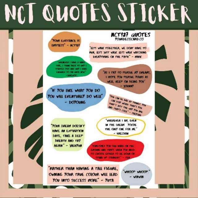 

Sticker Nct127 Quotes