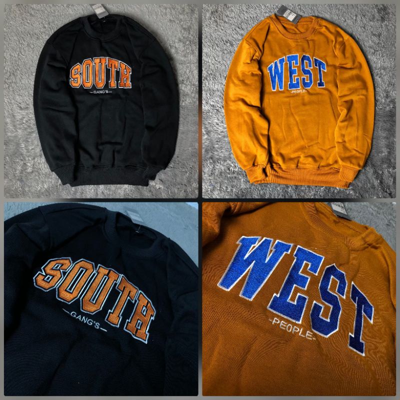 SWEATER CREWNECK KERAH PRIA  BAHAN FLEECE TERBARU TOP